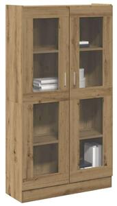 VidaXL kézműves tölgy színű szerelt fa magasszekrény 82,5x30,5x150 cm
