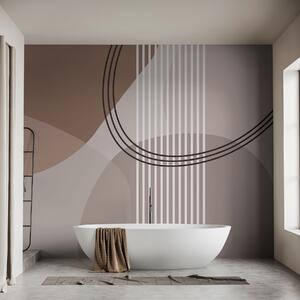 Fotótapéta Geometriai absztrakciós vonal és kör minimalizmus modern stílusban , Fotótapéta absztrakt, w08173 : Uwalls.hu