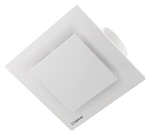 Sapho Sapho, TECTO fürdőszobai mennyezeti ventilátor axiális, 20 W, cső 100 mm, fehér, TC201