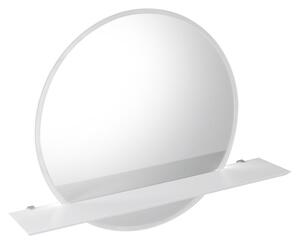 Sapho Sapho, VISO LED háttérvilágítású kerek tükör átmérője 60cm polccal, matt fehér, VS060-01
