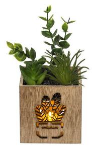 Műnövény kaspóban LED világítással 7,5x15 cm