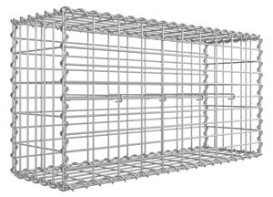 SONGMICS Gabion Kerti Kosár Horganyzott Acél 100x50x30 cm Ezüst