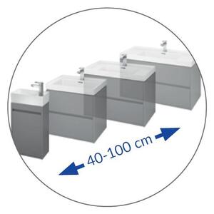 Cersanit - Crea függő szekrény a mosogató alatt 100cm, fehér, S924-021