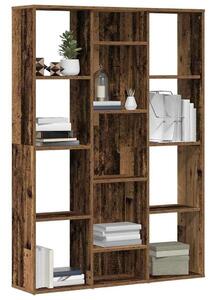 VidaXL antik fa forgácslap térelválasztó/könyvszekrény 100x24x140 cm