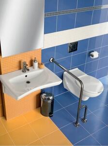 Cersanit Etiuda, antibakteriális mozgássérült WC ülőke, fehér, K98-0002