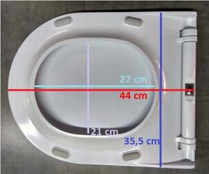 Cersanit Urban, SLIM WC-ülőke lassan záródó, fehér, K98-0133