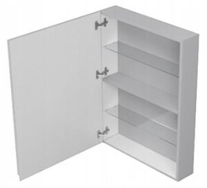 Cersanit Moduo, tükör függő szekrény 60cm, szürke, S590-017-DSM