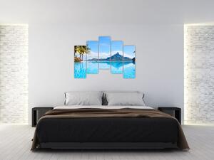 Modern festészet - paradicsom a tenger mellett (125x90cm)