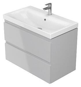 Cersanit Moduo, mosdószekrény + mosdó 80 cm, fényes szürke, S801-315-DSM