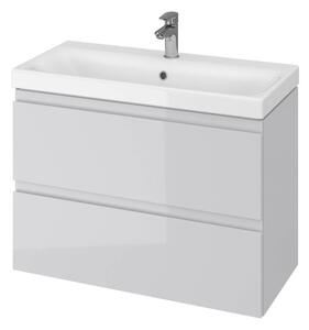 Cersanit Moduo Slim, mosdószekrény 80 cm, fényes szürke, S929-001