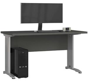 Akord Grafit Szürke Számítógépasztal BM-135 Mat Kivitelben, Laminált Lappal, Modern Fém Lábakkal, 135 cm Szélesség