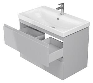 Cersanit Moduo Slim, mosdószekrény 80 cm, fényes szürke, S929-001