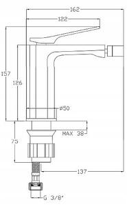 Invena Siros, bidé csaptelep, fekete matt, BB-90-004-A