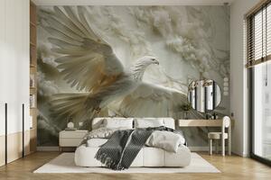Fotótapéta Fehér madár repül a levegőben, Modern fotótapéta, Modern fotótapéta, w01477 - Muralas.hu