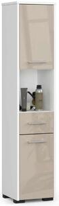 Fin Fürdőszoba Polc 30 2d 1f 1w 140cm Cappuccino Fényes