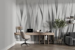 Fotótapéta Szürke és fehér kép növényekről, Designer fali fotótapéta, Népszerű fotótapéta, w01018v3 - Tapeko.hu