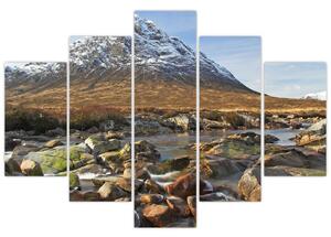 Kép - természet, havas, hegy, a háttérben (150x105cm)
