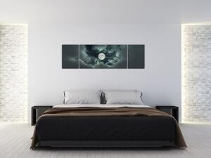 Festészet - hold és felhők (170x50cm)