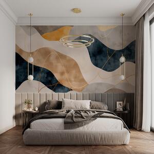 Fotótapéta Az absztrakt művészet elegáns hullámai, Modern fotótapéta, Modern fotótapéta, w01074 - Muralas.hu
