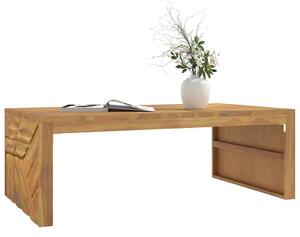 VidaXL tömör tíkfa dohányzóasztal 110x60x38