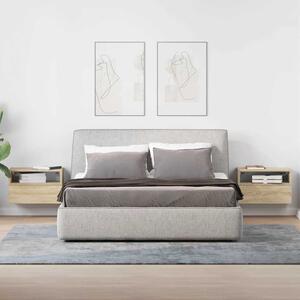 VidaXL 2 db sonoma tölgy falra szerelhető éjjeliszekrény 45x26x28,5 cm
