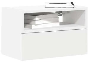 VidaXL 2 db fehér falra szerelhető éjjeliszekrény 45 x 26 x 28,5 cm