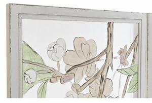 DKD Home Decor Paraván Fa Nejlon Virágok (150 x 2 x 180 cm)