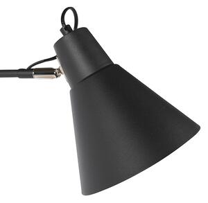 Design fali lámpa fekete állítható - Luna