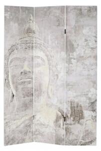 DKD Home Decor Paraván Buddha Vászon Fenyő (120 x 2 x 180 cm)