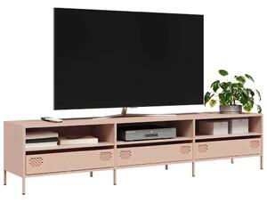VidaXL rózsaszín hidegen hengerelt acél TV-szekrény 202x39x43,5 cm