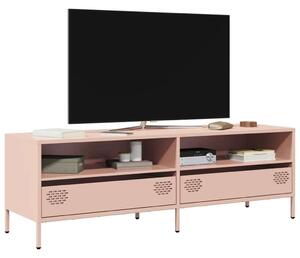 VidaXL rózsaszín hidegen hengerelt acél TV-szekrény 135x39x43,5 cm