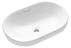 Invena Egina, alászerelt mosogató 60x40x18 cm, fehér, INV-CE-52-060-W