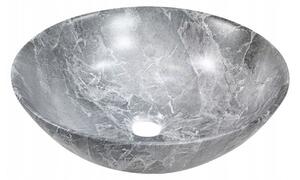 Invena Tinos, asztali mosogató 395x395x135 mm, ko-márvány utánzat, INV-CE-43-707-C