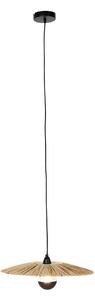 Vidéki függőlámpa fekete kötéllel 45 cm - Leia