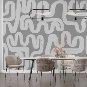Fotótapéta Szürke kanyargós vonalak, Fotótapéta modern, w01686v2 : Uwalls.hu