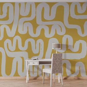 Fotótapéta Sárga kanyargó vonalak, Fotótapéta design, w01686v1 : Uwalls.hu