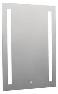 Szögletes tükör 60x70 cm LED világítással, fűtőfólia, érzékelő állítható hőmérséklettel 2700-6500K, IP44 ZIL6070TLEDS