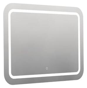 Lekerekített tükör 100x70 cm LED világítással, fűtőfólia, érzékelő állítható hőmérséklettel 2700-6500K, IP44 ZIL10070KTLEDS