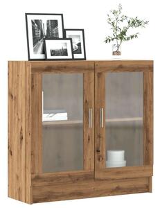 VidaXL kézműves tölgy színű szerelt fa könyvszekrény 82,5x30,5x80 cm