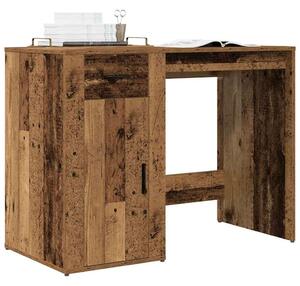 VidaXL antik fa színű szerelt fa íróasztal 100 x 49 x 75 cm