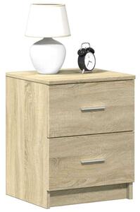 VidaXL 2 db sonoma tölgy színű éjjeliszekrény 2 fiókkal 40x36x50 cm