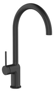 Invena Kalitea, mosogató csaptelep h-373, fekete matt, INV-BZ-72-004-V