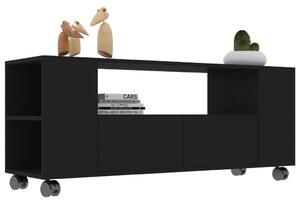 Fekete forgácslap tv-szekrény 120 x 35 x 43 cm