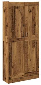 VidaXL antik fa színű szerelt fa magasszekrény 82,5 x 30,5 x 185 cm