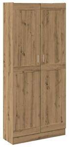 VidaXL kézműves tölgy színű szerelt fa magasszekrény 82,5x30,5x185 cm