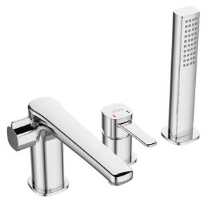 Invena Trend, 3-lyukú fürdőcsaptelep, króm, INV-BW-02-S01-V