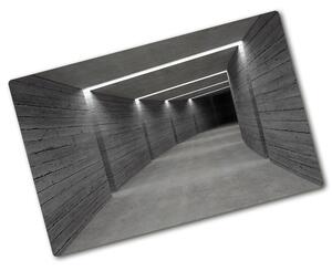 Üveg vágódeszka fényképpel A beton alagút építészet