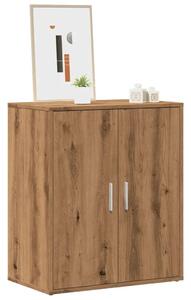 VidaXL kézműves tölgy színű szerelt fa cipősszekrény 60 x 35 x 70 cm
