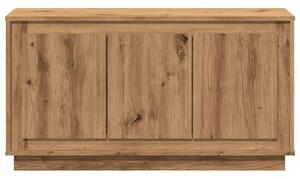 VidaXL kézműves tölgy színű szerelt fa tálalószekrény 102 x 35 x 55 cm