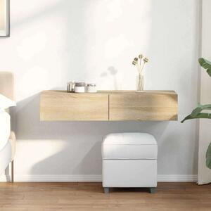 VidaXL Falipolc fiókokkal sonoma tölgy 100x36x19 cm műszaki fa